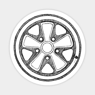 The iconic wheel of the german sports car Magnet